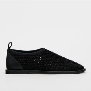 Zara crochet flats